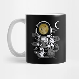 Astronaut Dogecoin DOGE Coin To The Moon Crypto Token Cryptocurrency Wallet Birthday Gift For Men Women Kids Mug